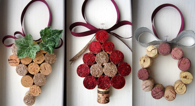 Несколько handmade идей новогодних украшений из винных пробок ...