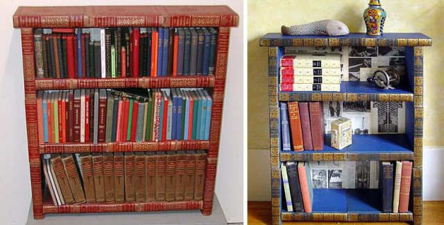 книжные стеллажи своими руками из книг