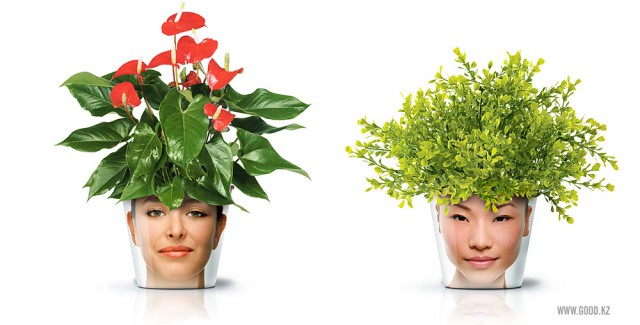 горшки для растений FACEPOT