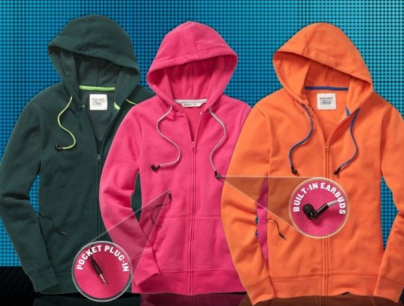 толстовки с встроенными наушниками old navy