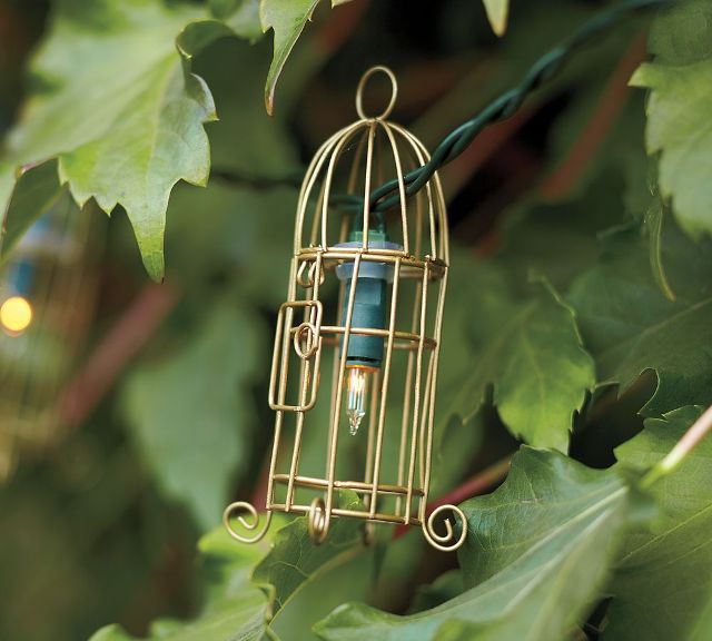 Wire Birdcage гирлянды