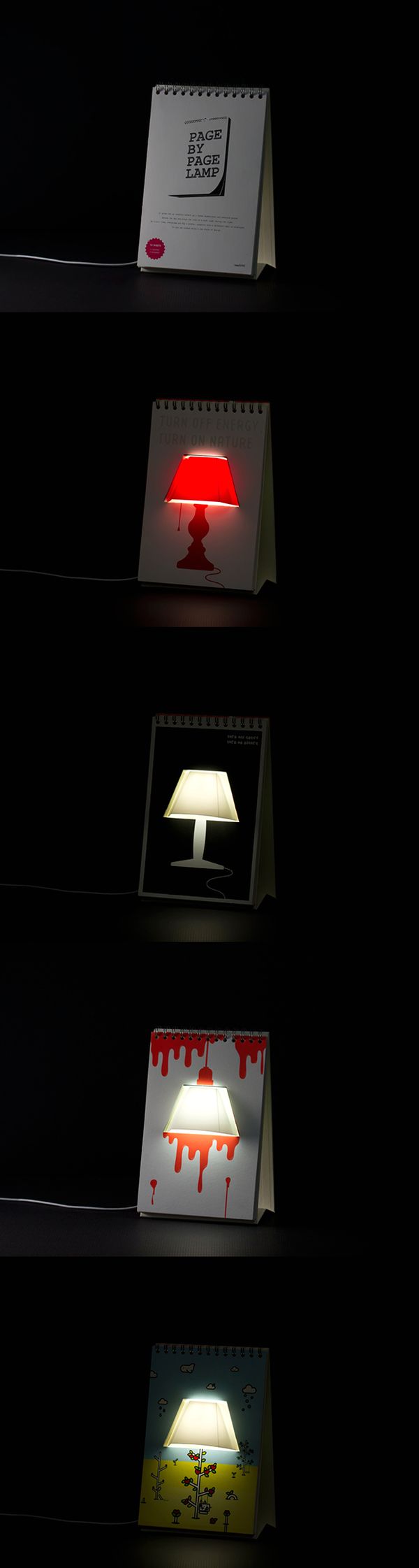 лампа календарь usb page by page