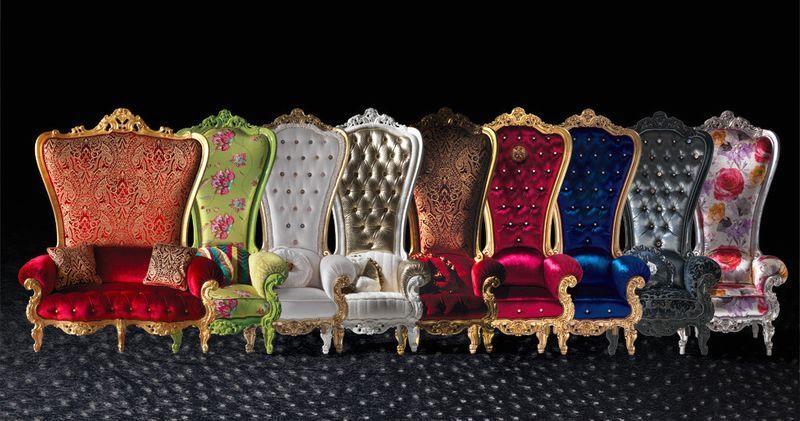 серія крісел у вигляді трона The Throne від Caspani