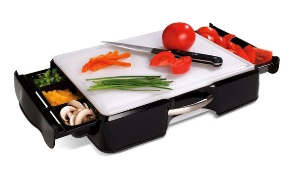 разделочные доски с емкостями для продуктов