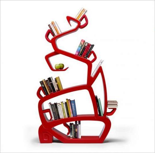 книжкові полиці незвичайної форми
