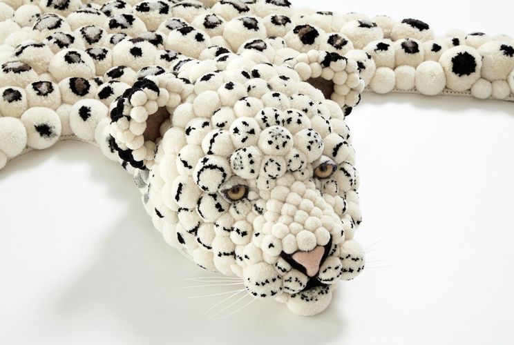 килимок з помпонів у вигляді леопардової шкіри 02
