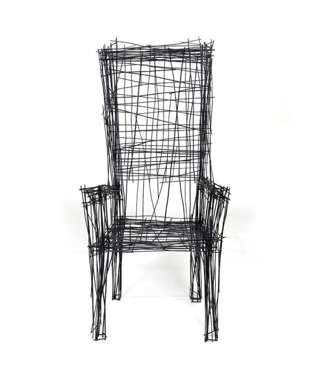 крісло із дроту із серії Drawing series