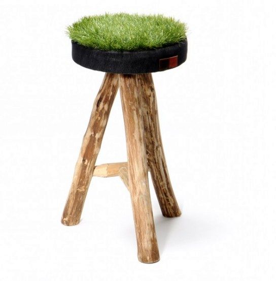 стул с травой grass stool collection