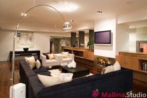 интерьер гостиной mallina studio