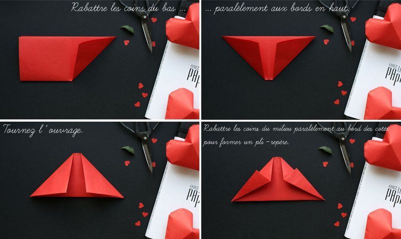 мастер-класс объемные сердечки оригами 03