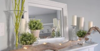 ветки деревьев в интерьере