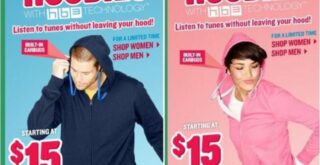 флисовые толстовки Techno Hoodie с встроенными наушниками