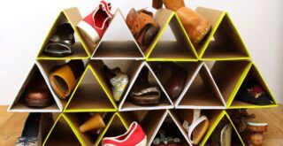 взуттєвий стелаж своїми руками з картону