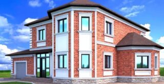 фасад дома после декоративных работ