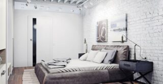 трекові світильники у спальні