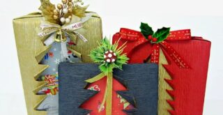 подарочная упаковка с елочкой