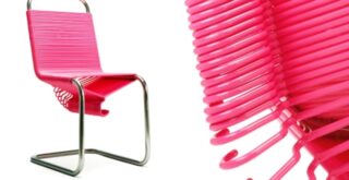 розовый стул - вешалка, Joey Zaladon