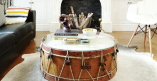 журнальний столик із барабана