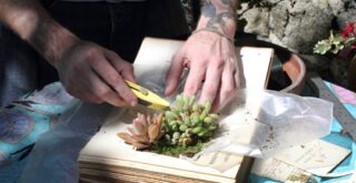 отрезаем лишний пергамент