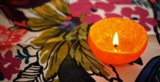 свічка з мандарину своїми руками
