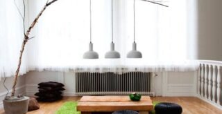 напольный светильник из ветки своими руками