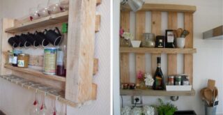 полиці для кухні з піддонів