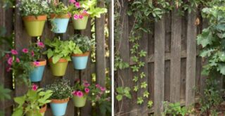 декор забора своими руками - до и после