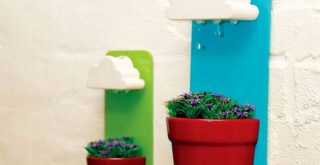 цветочный горшок rainy pot с функцией полива каплями