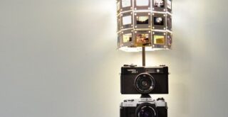 винтажная лампа своими руками из фотоаппаратов и слайдов